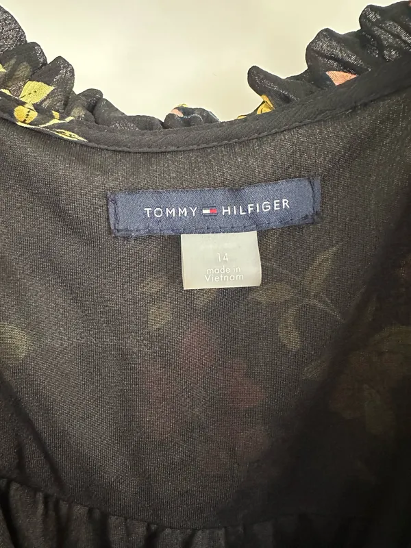 Tommy Hilfiger Dress Floral Black Women’s Size 14 - Image 3