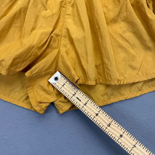 FP Movement‎ The Way Home Shorts Mustard Yellow High Waist Smocked Size M - Image 5