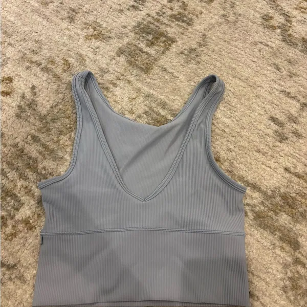 Lululemon Gray Ribbed Tank Top - Image 4
