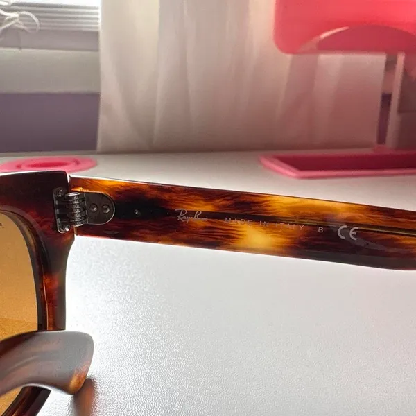 Ray-Ban MR Burbank Sunglasses Striped Havana - Image 5