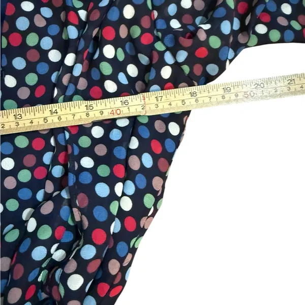 Betsey Johnson Wrap‎ Dress Womens Size 10 Polka Dots High Low Hem Sleeve Tie NEW - Image 8