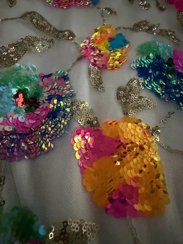 Multicolored sequin dress Multiple Size L - Image 3