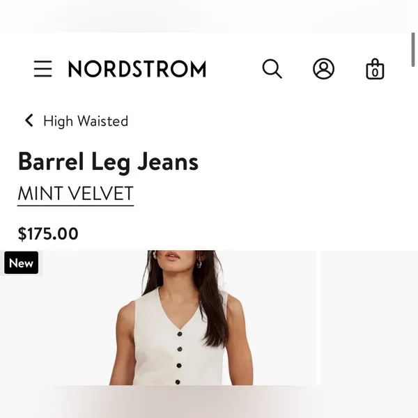 Mint Velvet Barrel Mid Indigo Jeans 6 Short - Image 5