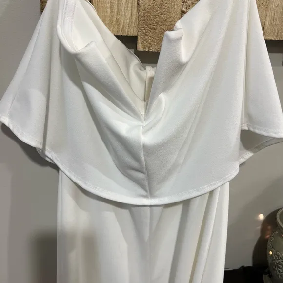 Lulu's White Sleeveless pantsuit - Image 2