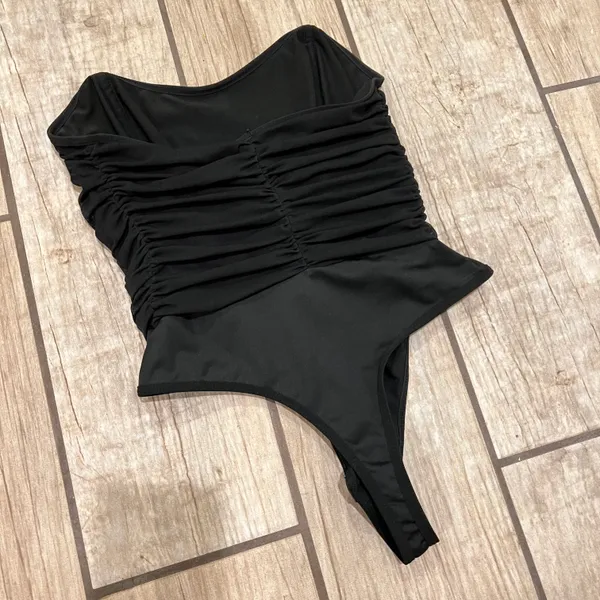 Bodysuit Tube Top Tank Top Shirt T-shirt Strapless Top Tee Slim Fit Mesh Top Corset - Image 6