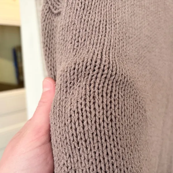 Jenni Kayne Boyfriend Crewneck Sweater in Taupe - Image 5
