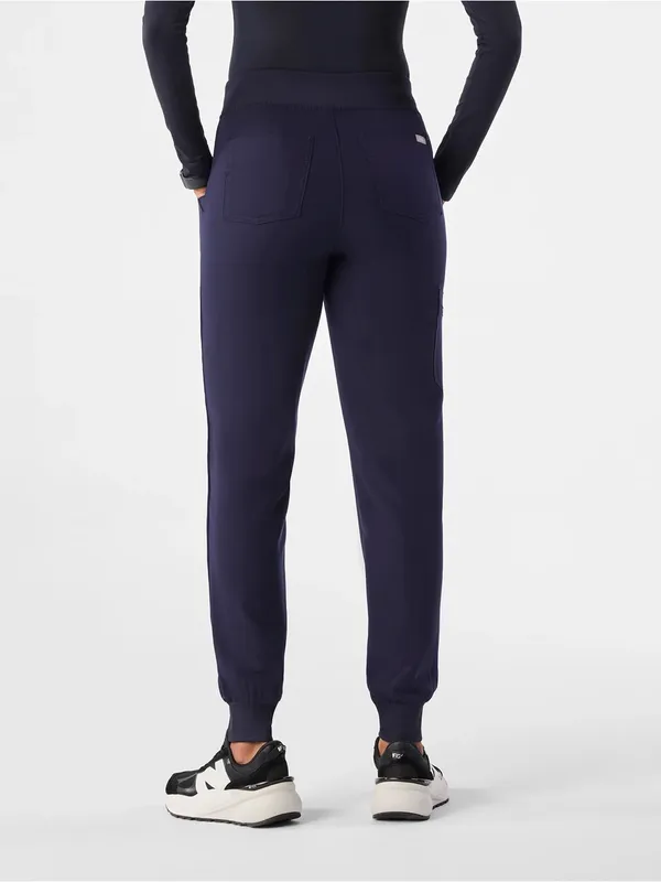 Figs Women’s Navy Zamora High-Rise Jogger Scrub Pants - Image 3