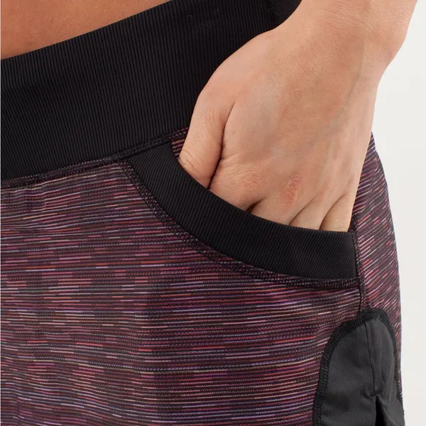 Lululemon Run For All Skirt sz 2 Space Dye Black - Image 5
