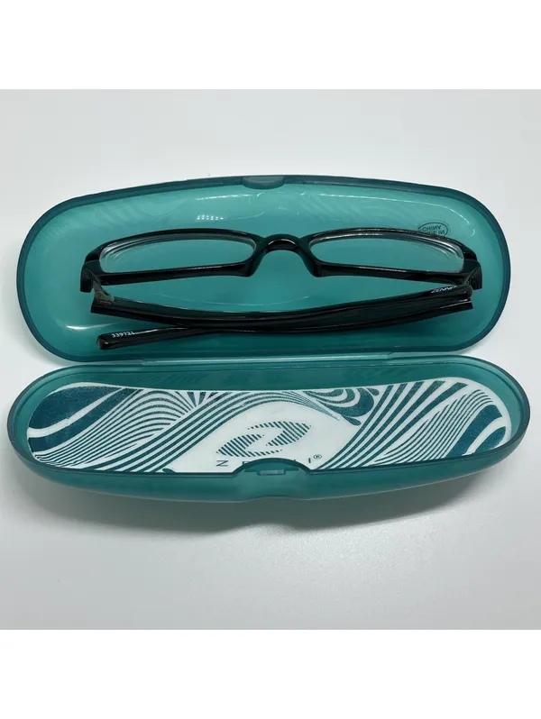 Zenni Black Rectangular Prescription Glasses Frames with Case - Image 9