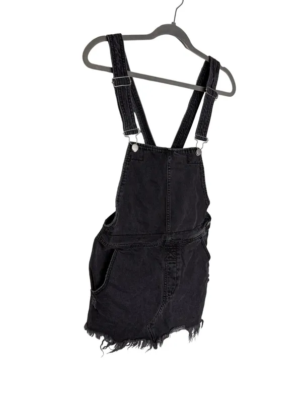 🖤 Free People Denim‎ Overall Skirt Dress Size 2 Distressed 🖤 - Image 3