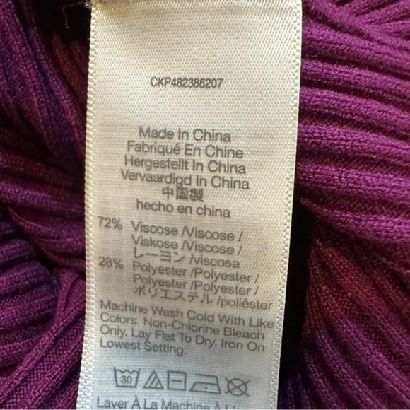 Madewell Ribbed Mock-neck‎ Sweater Tank in Wine Size Small - Image 9