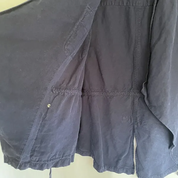 Torrid‎ linen rayon women's blue denim vest pockets size large casual comfort - Image 7