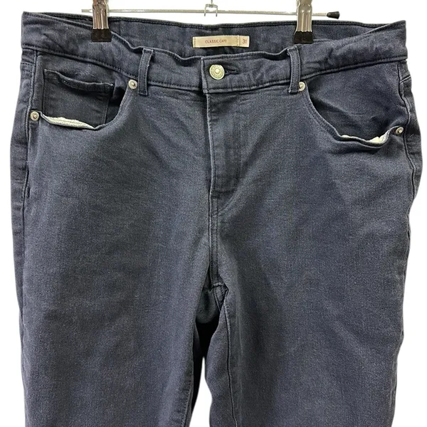 Levis Blue Classic Capri High Waist Lightweight Stretch Jeans Womens 12 31 Waist - Image 2