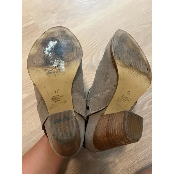 Women’s Seychelles Taupe Harness Bootie Suede boots 7.5 Anthropologie - Image 7