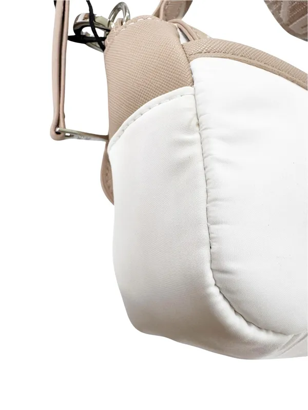 NWT Steve Madden Move Utility Crossbody Bag Cream and Tan With FLAWS - Image 13