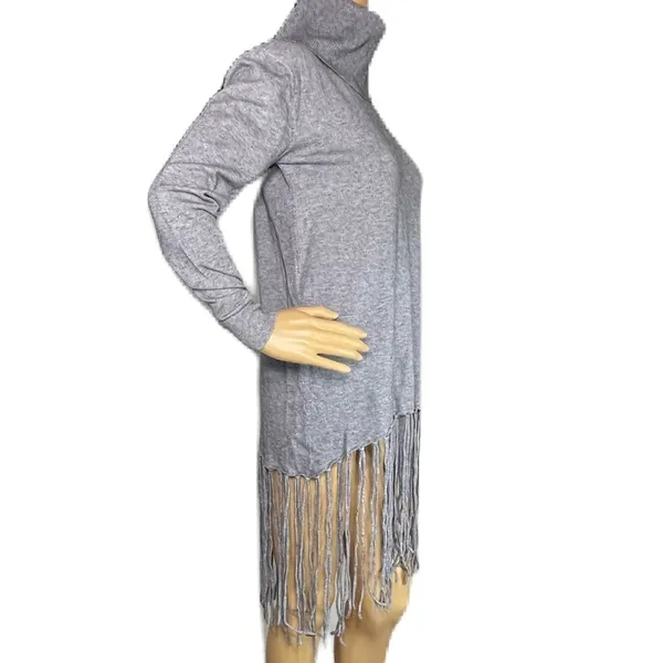 LOLA B Fringe Turtle Neck Sweater Sz S - Image 3
