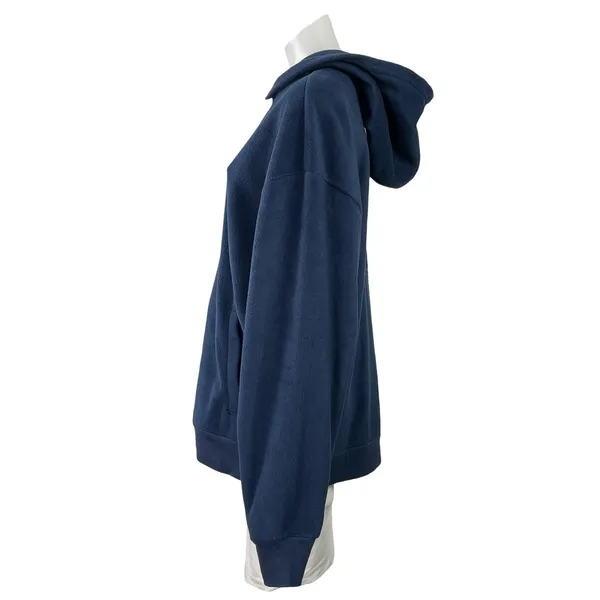 Vans x Lizzie Armanto Women's Blue Fleece Floral Hoodie Hooded Sweatshirt Top M - Image 2