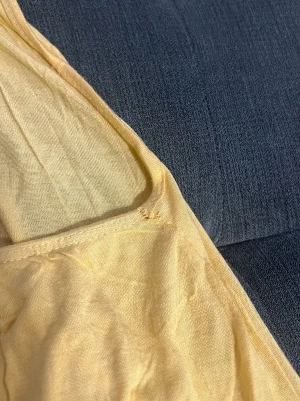 Y2K mock neck halter yellow top Size XS - Image 12