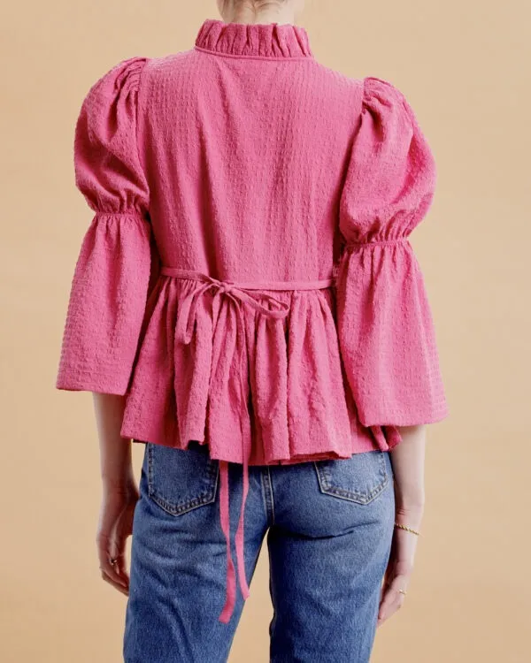 byTiMo Bubble Wrap Blouse in Pink Size XS - Image 4