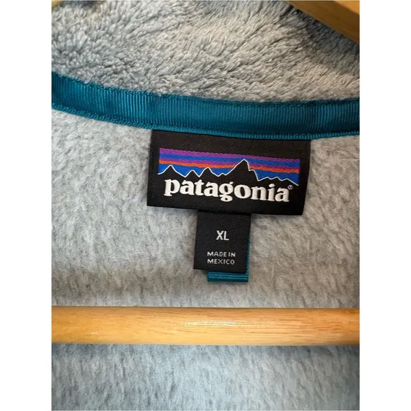 Patagonia Women's Re-Tool Snap-T® Pullover Style 25442 Size XL Grey Blue - Image 5
