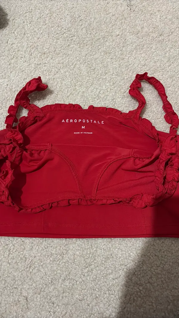 Aeropostale Tank Cropped Red - Image 2