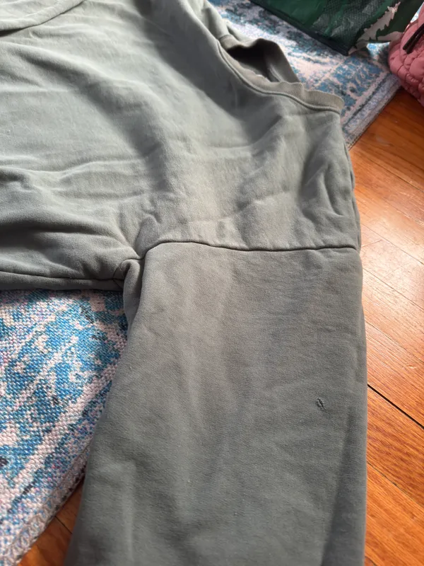 Aerie Sage, green, oversized, heavy duty crewneck - Image 5