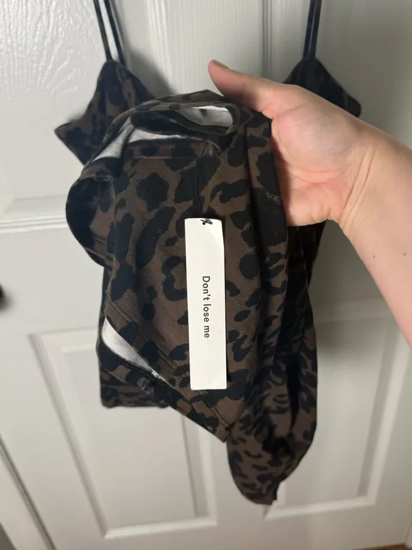 Reformation Elise Knit Dress in Tana Leopard XL - Image 9