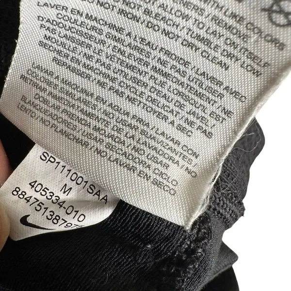 Nike DriFit Womens Medium Running Crop Leggings Capris Tights Black Activewear M - Image 9