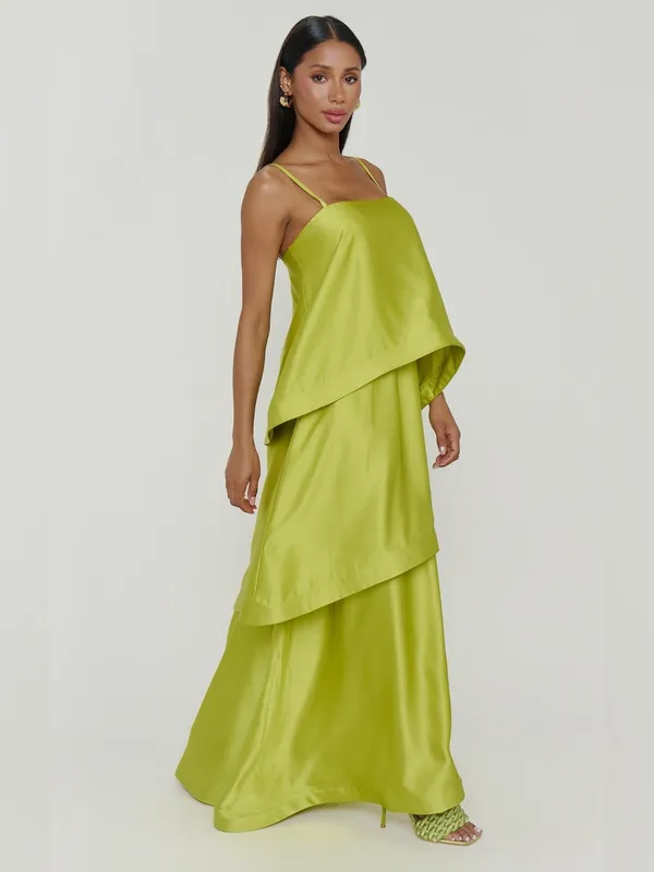 Show Me Your Mumu Ella Chartreuse Green Maxi Dress size Medium M NWOT - Image 4