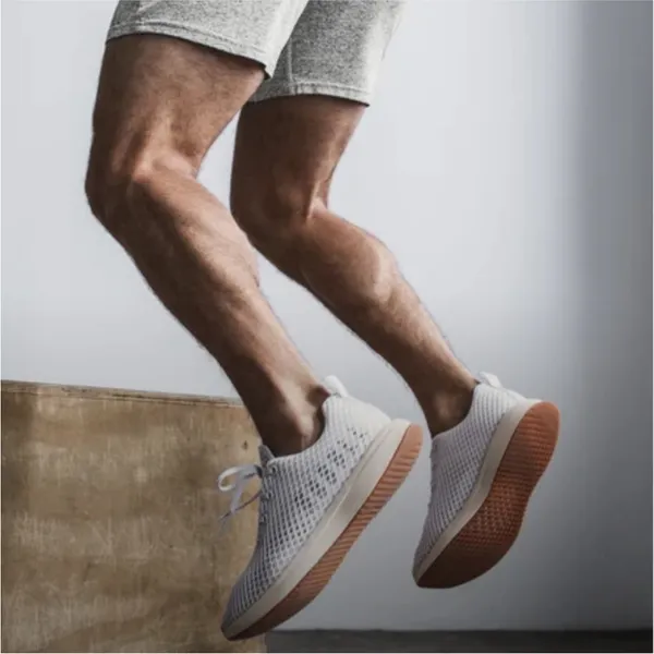 NOBULL White Mesh Runner Training Unisex Sneakers M 9/ W 10.5 - Image 2