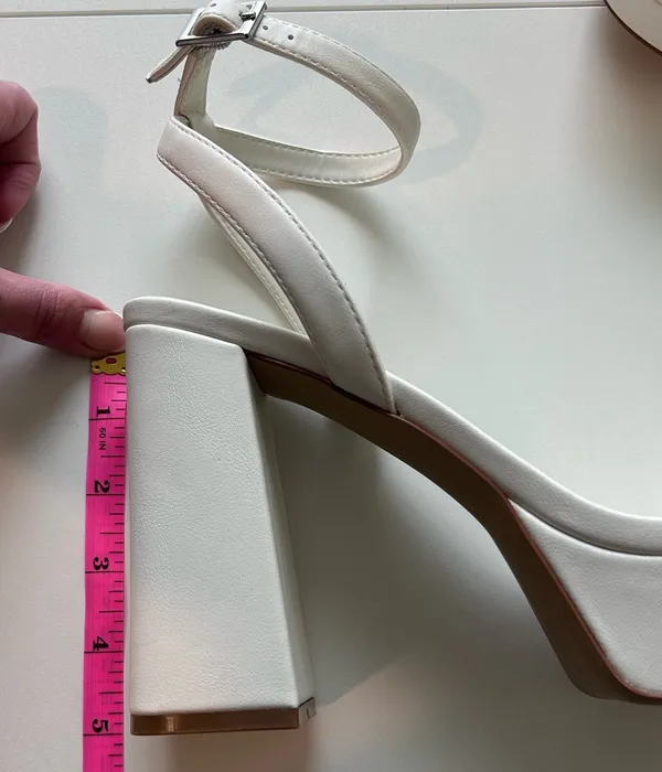 Abound White Chunky Heels - Image 4