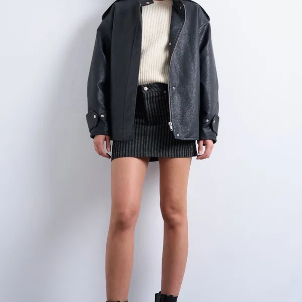 Topshop Cream Knit Sweater - Rib Puff Sleeve Sweater - Image 4