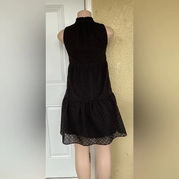 Lilly Pulitzer Black Eyelet Mini Dress - Image 3
