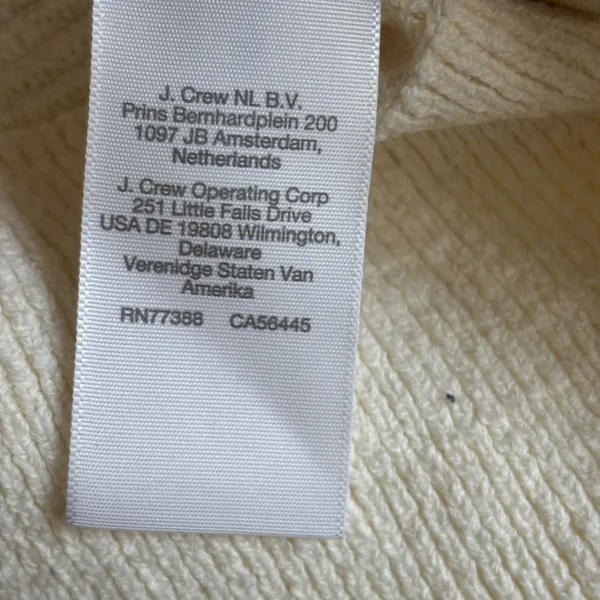 Madewell Women's Cream Crew Neck Long Sleeves Pullover Sweater Size XS‎ - Image 11