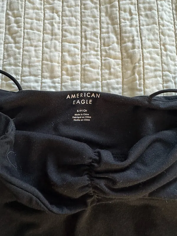 American Eagle Outfitters Black Spaghetti Strap Bodysuit - Image 2