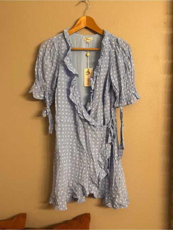 FOR LOVE & LEMONS Sweetheart Mini Wrap Dress - Image 2