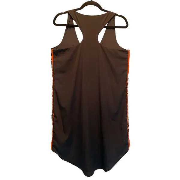 Anthropologie Chloe Oliver Embroidered Silk Geometric Shift Dress Medium - Image 3