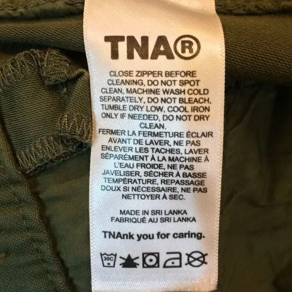 TNA Green Cargo jeans 00 pants - Image 8