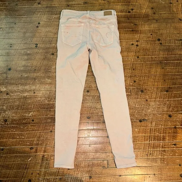 American Eagle hi rise stretchy size 6 tan jeggings - Image 3