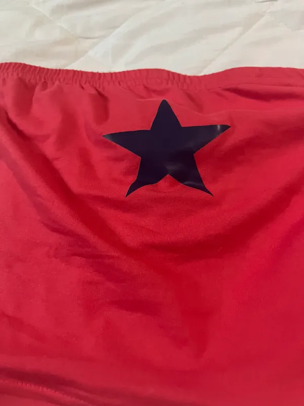 Star Crop Top Red - Image 2