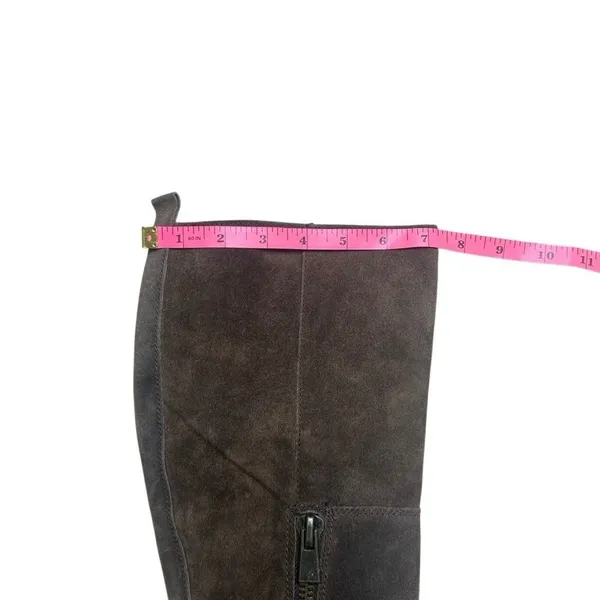 Nine West Knee High Brown Suede Almond Toe Boots size 7 nwolette - Image 8