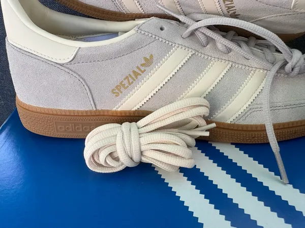 Adidas Spezials gray and white men’s 12, women’s 13 - Image 4