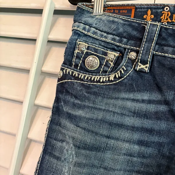 Rock Revival Jen Cutoff‎ Jeans Size 27 - Image 5