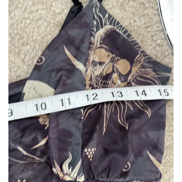 Womens Celestial Camisole Sz L Asymmetrical Moon Indie Hippie Festival Boho Sun - Image 6