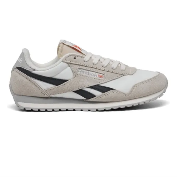 Reebok Classic Low-Top Sneaker in White, Light Gray & Black - Image 2