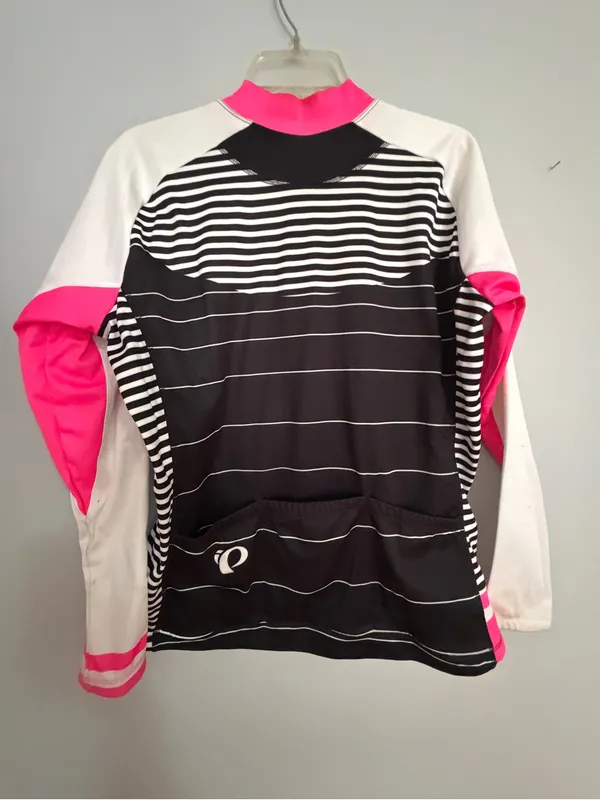 Pearl Izumi Women’s Cycling Jersey - Black, White & Pink Accent - Image 7