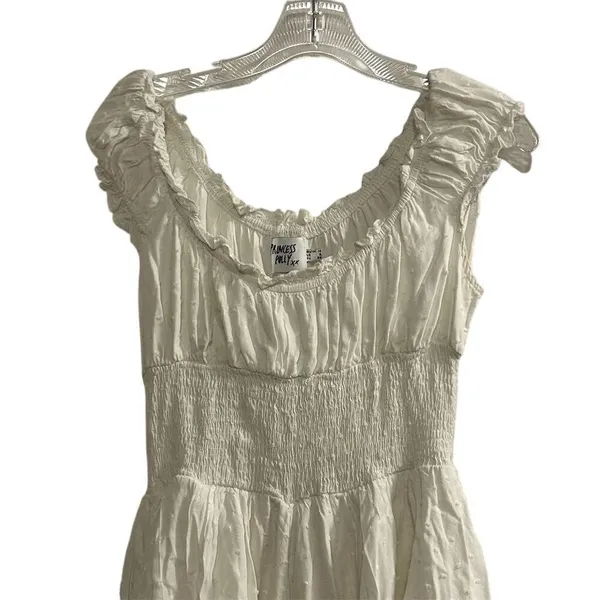 Princess Polly Women's‎ White Ruffle Romper Dress Size 6 Spring Short - Image 2
