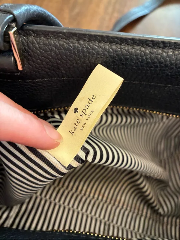 Kate Spade Black Satchel Bag Purse Orchard Street Dillon Tassel Crossbody - Image 9