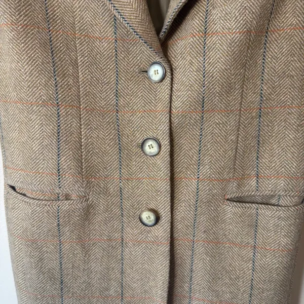 VTG The Limited Wool Blend Herringbone Tweed Blazer Career Academia‎ Size 6 - Image 3