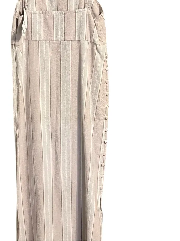 NWT Urban Outfitters Sicily Linen‎ Side Button Midi Dress Medium - Image 8